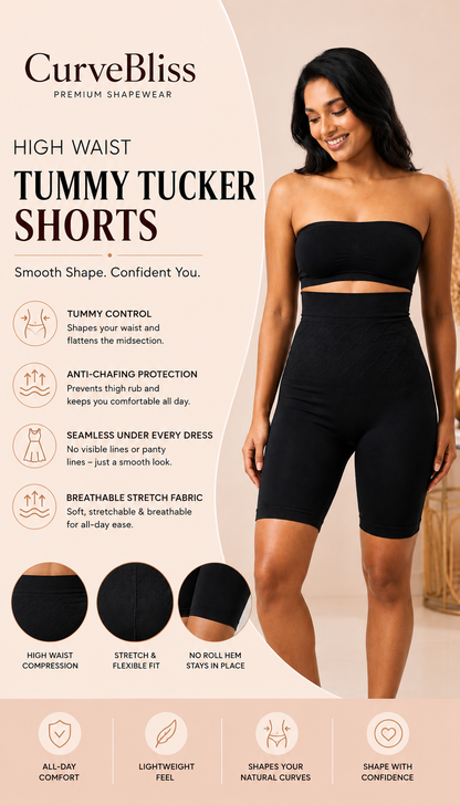High Waist Tummy Tucker Shorts