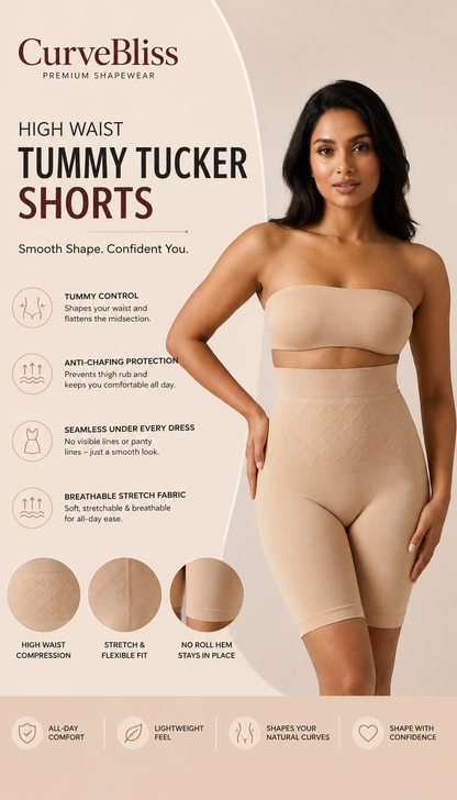 High Waist Tummy Tucker Shorts