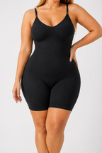 CurveBliss Mid-Thigh Shaping Bodysuit