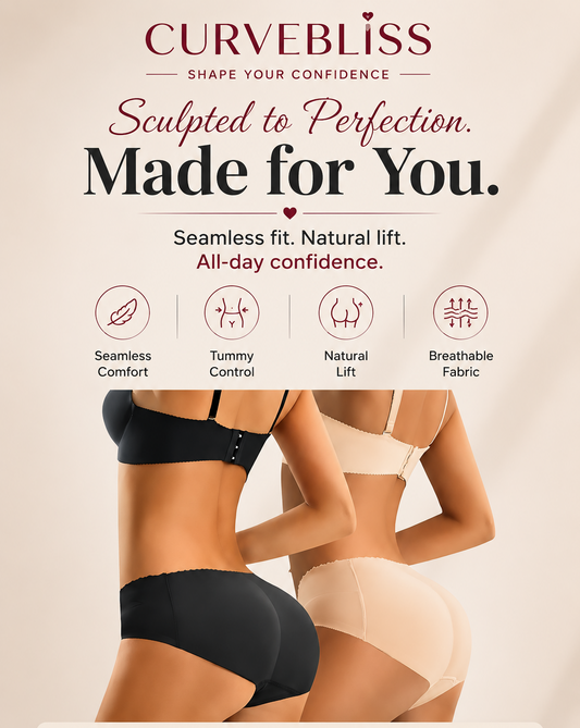 CurveBliss Invisible Butt-Lift Padded Panty