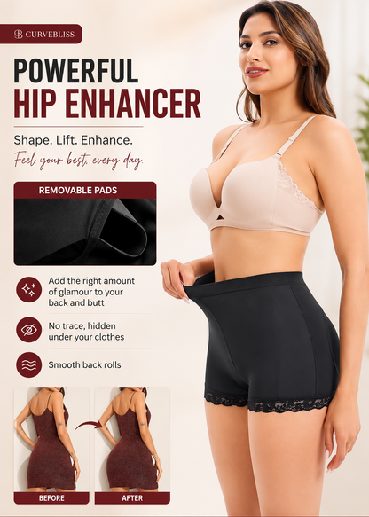 CurveBliss LaceLift Padded Panty – Butt Enhancing Shaping Brief