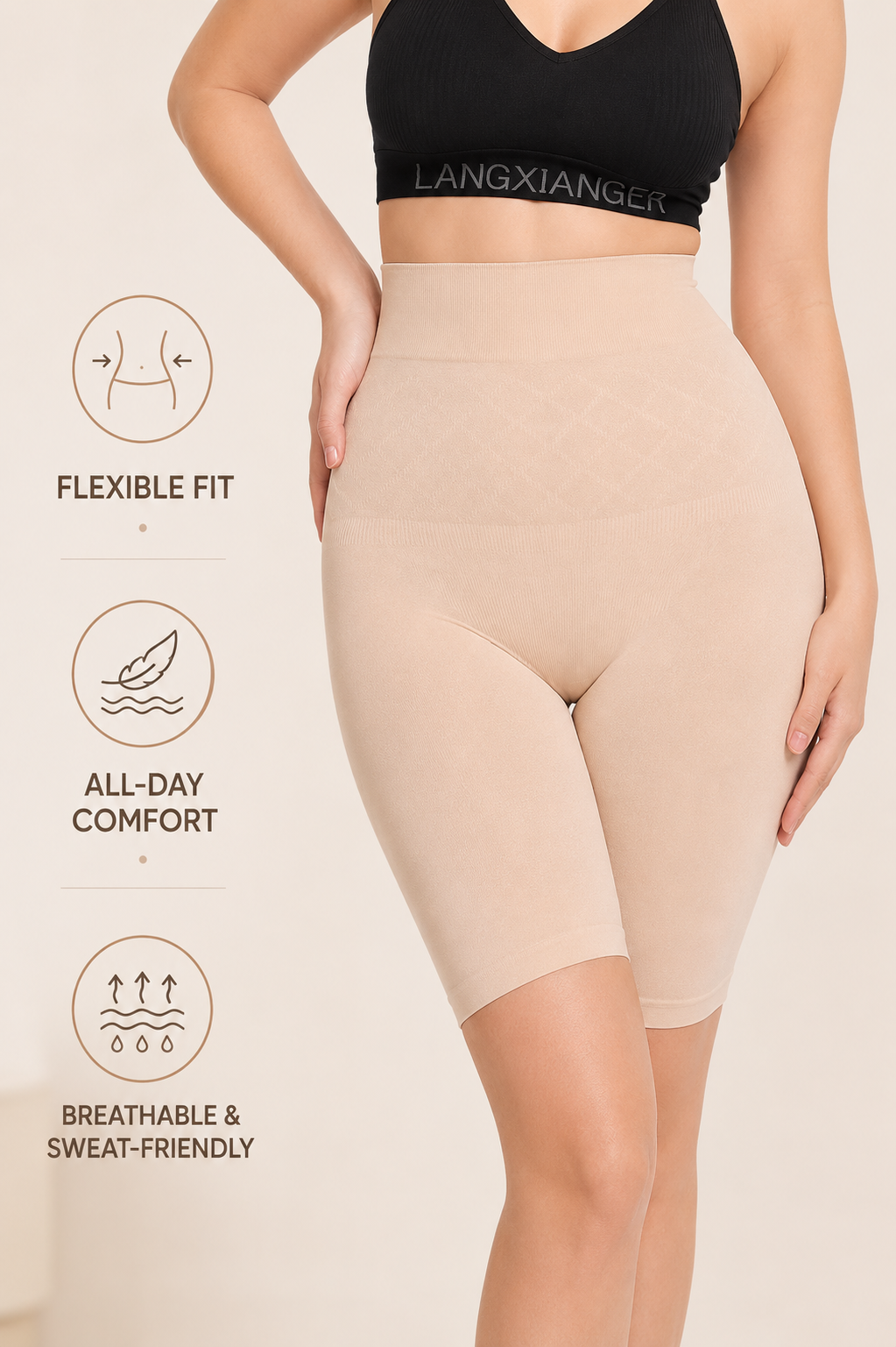 High Waist Tummy Tucker Shorts