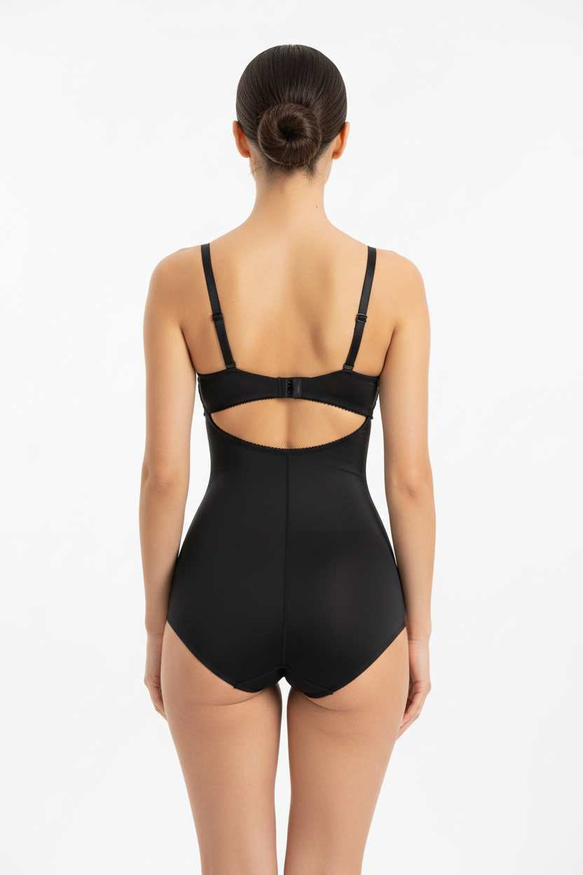 Open Bust Butt Lifting Bodysuit